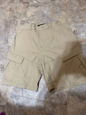 Edgar + Ash Men's Khaki Ripstop Cargo Shorts
